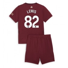 Manchester City Rico Lewis #82 Tredjedraktsett Barn 2024-25 Kortermet (+ korte bukser)